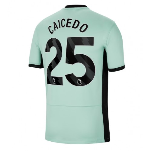 Fotballdrakt Herre Chelsea Moises Caicedo #25 Tredjedrakt 2023-24 Kortermet